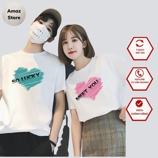 Áo đôi nam nữ oversize trái tim am21