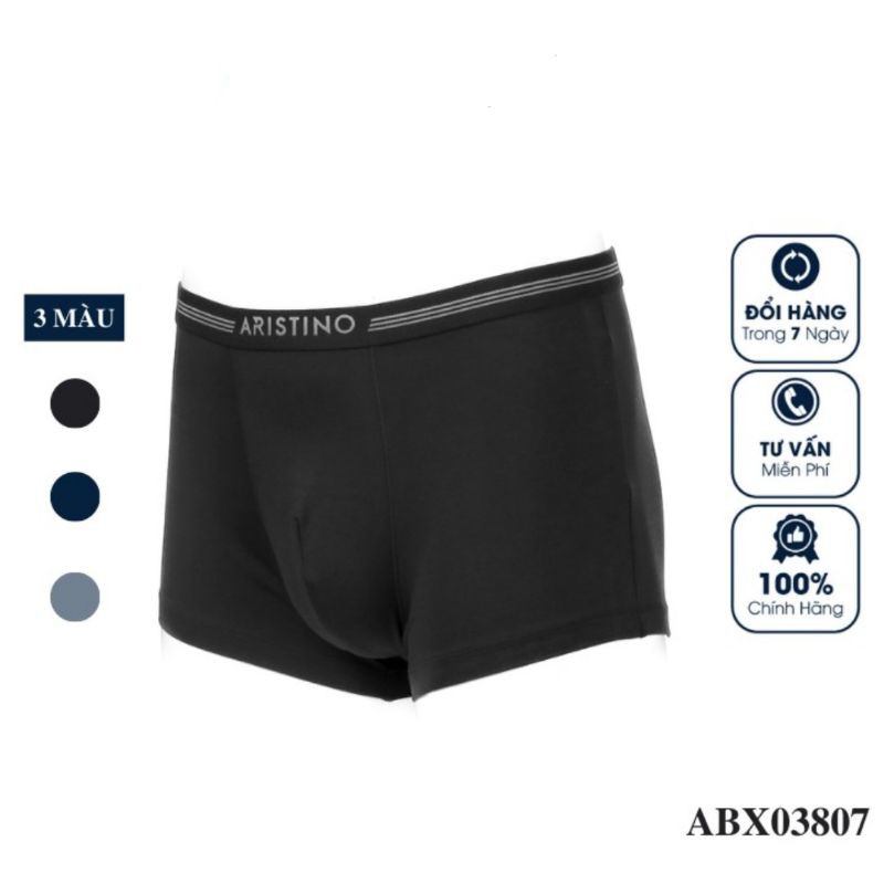 Quần lót nam Aristino ABX03807 - Quần lót dáng boxer (quần đùi), chất liệu sợi tre siêu việt, mỏng nhẹ, thấm hút mồ hôi