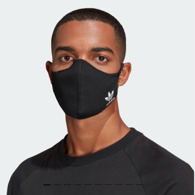 Khẩu trang vải Adidas cao cấp tái sử dụng nhiều lần màu đen - Hàng Chính Hãng | BigBuy360 - bigbuy360.vn