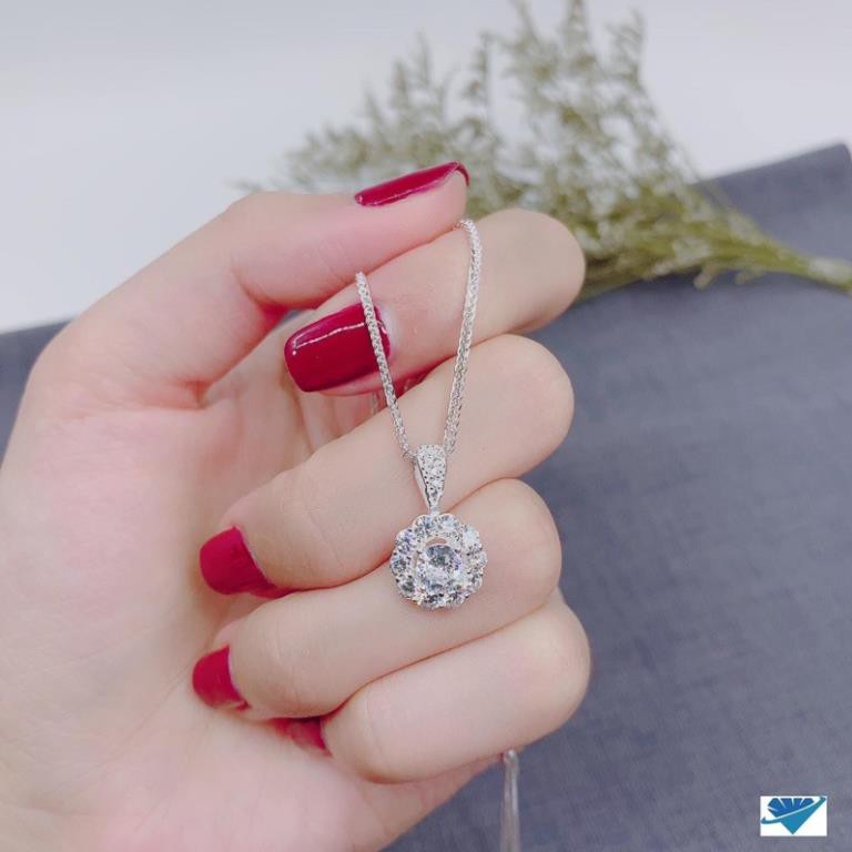 Dây chuyền nữ , bạc ta 925 đính đá lấp lánh - trang sức đại phát