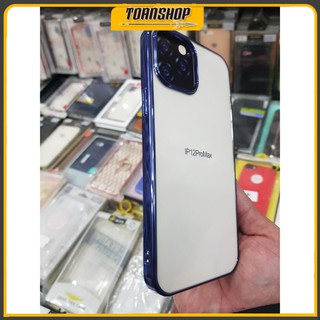 Ốp lưng iphone 12 /mini/pro/promax ấn tượng Si Viền Màu Lưng trong viền màu KST chính hãng