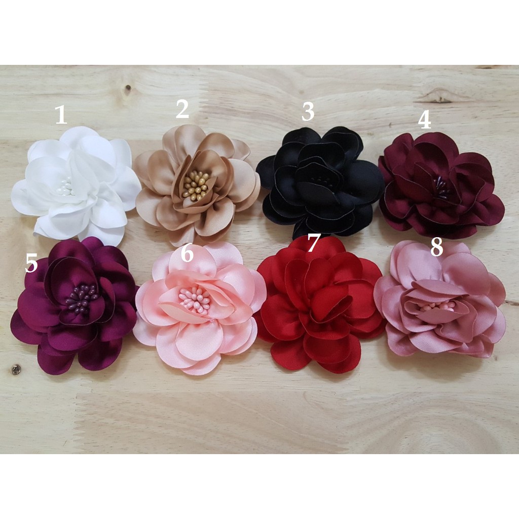 HOA PHI LỤA CÓ NHUỴ 7cm