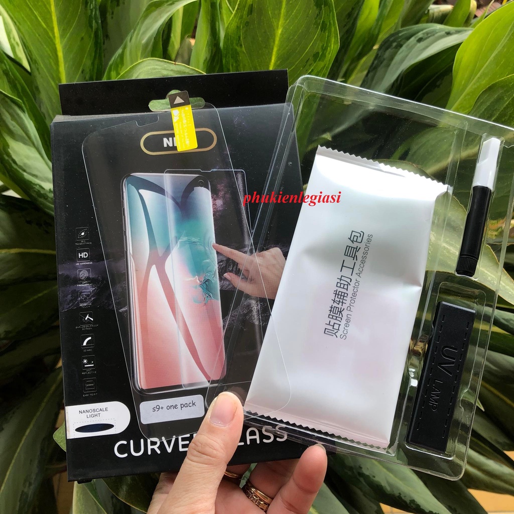 Kính cường lực full keo UV S8 S8plus S9 S9Plus S7edge Note8