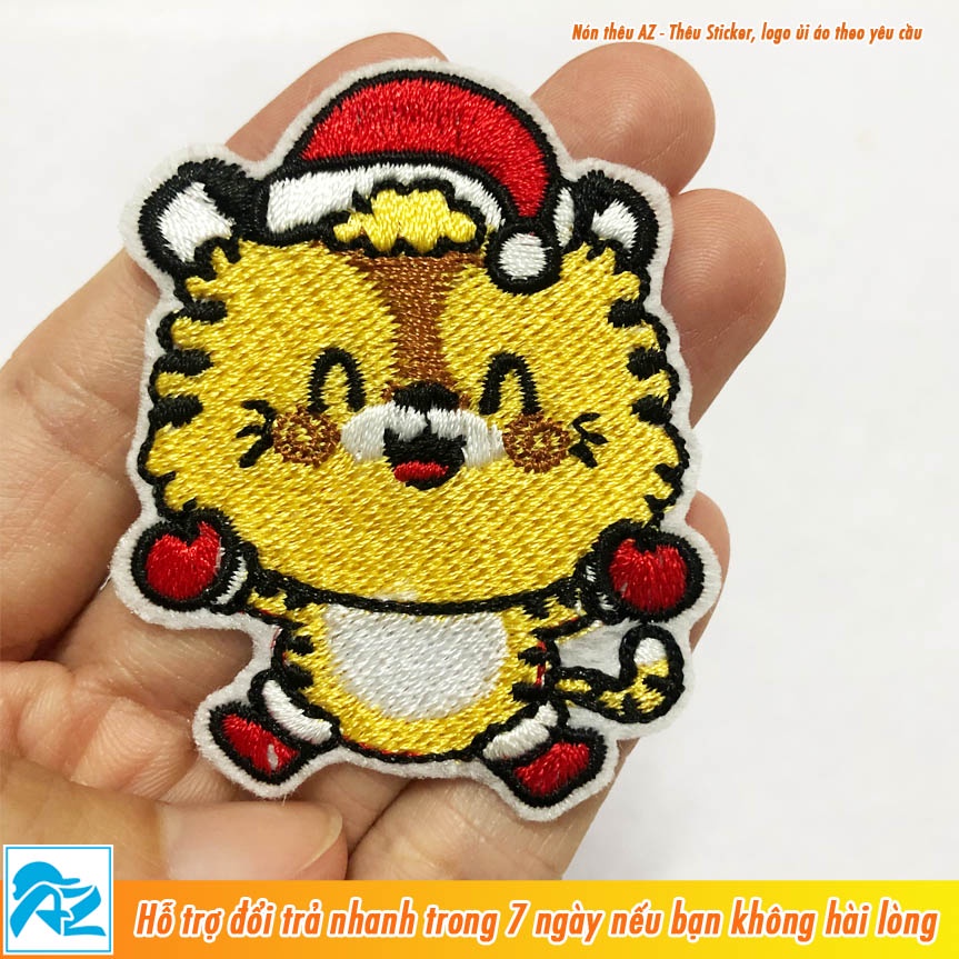 Mua Patch vải ủi nhiệt thêu hình con hổ tiger chibi 2022 dễ thương ...