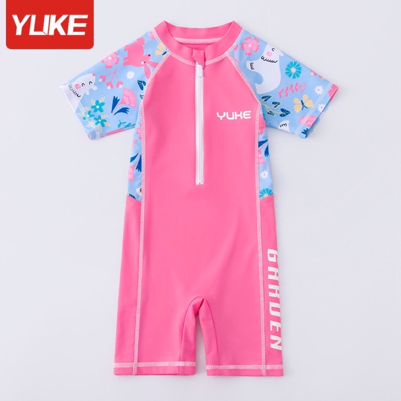 Bộ bơi liền thân có khoá hàng đẹp cho bé gái từ 11-40kg