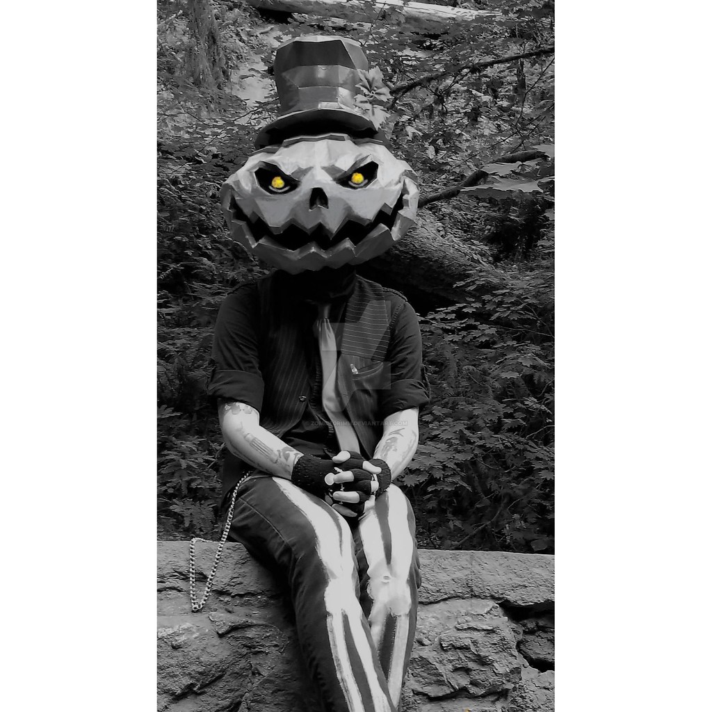 Mô hình giấy _ Bí ngô Halloween