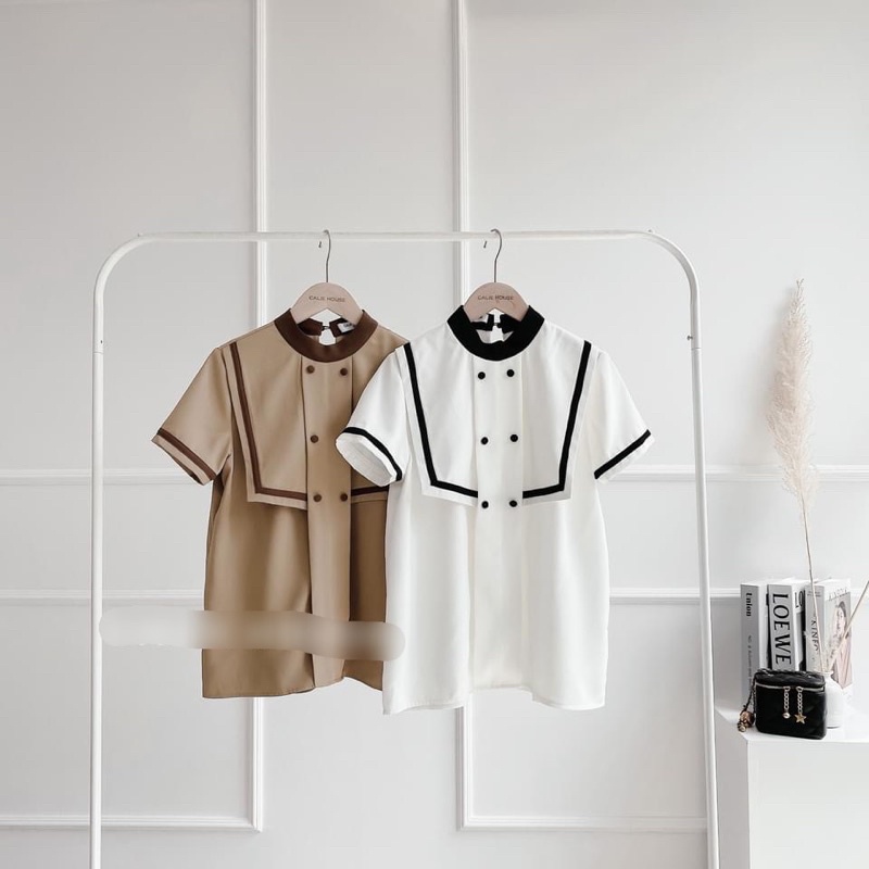 Áo nữ kiểu phối viền chất mát G191 hai màu trẻ trung CÓ BIGSIZE dễ kết hợp với quần và các loại chân váy thời trang
