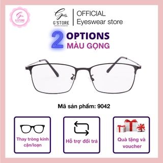 gọng kính cận nam nữ STORE kính cận gọng vuông kim loại thời trang hàng cao cấp hàn quốc 9042