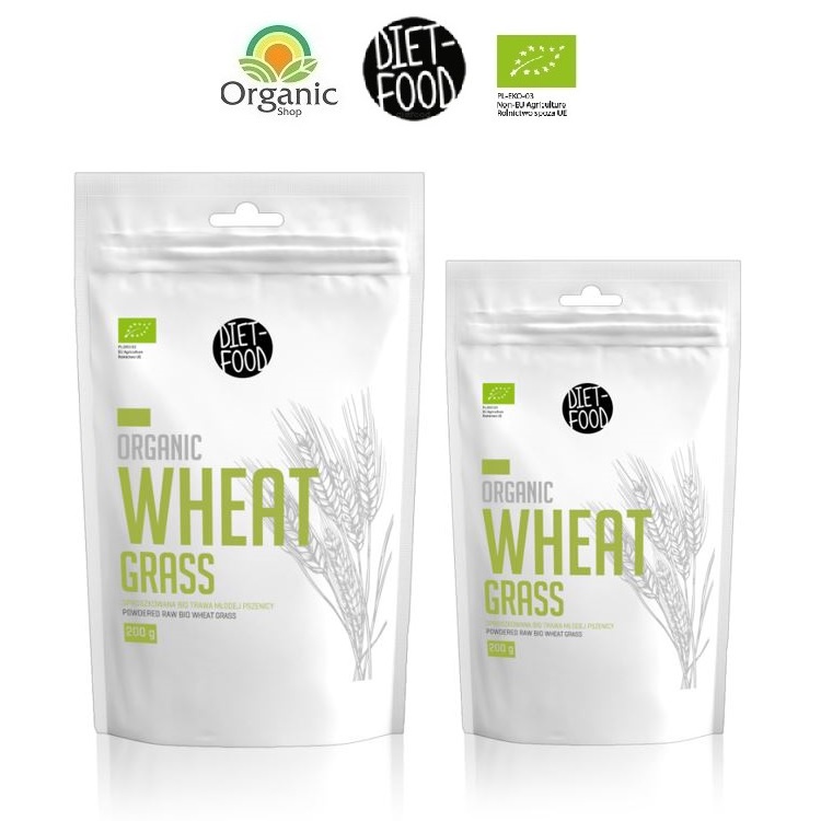 Bột Cỏ Lúa Mì Non Wheat Grass hữu cơ 200g Diet Food