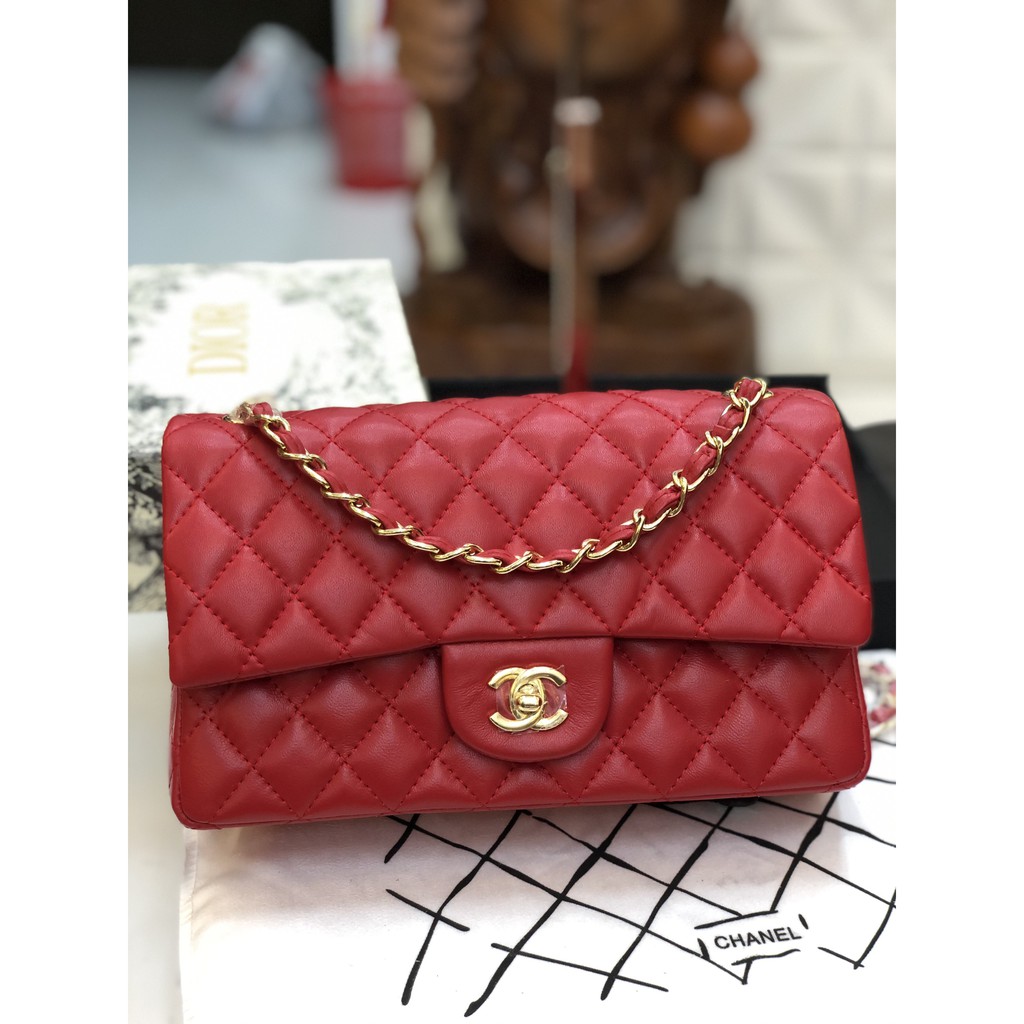 Túi Xách super màu đỏ sang chảnh (ảnh thật). Ảnh chụp thật tại shop phát hiện copy đền 1000 lần