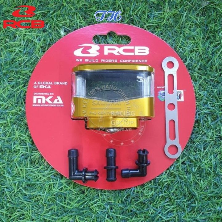 Bình Dầu Xe Máy - Bình Dầu Rời RCB Hình Ovan A2 Gắn Thắng Trước Sau Winner, Exciter, R15, Sonic....Chính Hãng Racing Boy