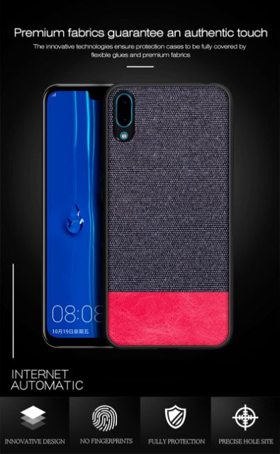 Ốp lưng Huawei Y7 Pro 2019 FREESHIP Từ 50k chống sốc vải da thời trang cao cấp