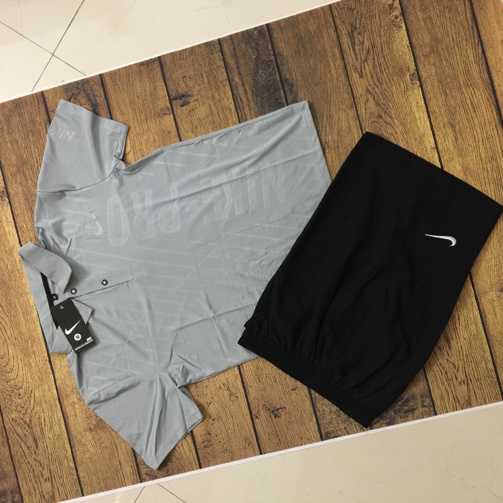 [ HB005] Quần áo thể thao nam mùa hè thun lạnh co dãn 4 chiều, áo cổ bẻ cộc tay 2020 (Ảnh thật +video) | BigBuy360 - bigbuy360.vn