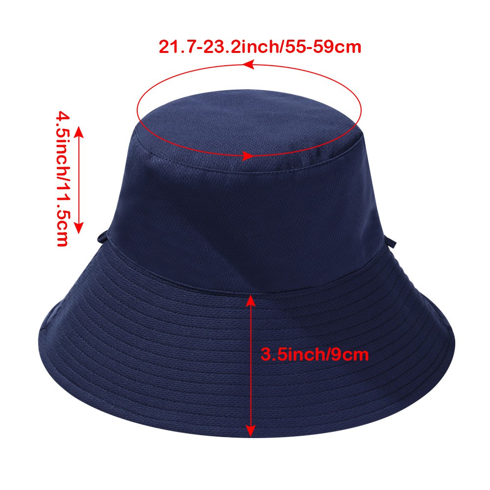 Nón Tai Bèo Chống Nắng/Tia UV Vành Rộng Bằng Cotton Có Dây Đeo Bản Rộng Có Thể Gấp Gọn Thời Trang Xuân Hè Cho Nam Và Nữ