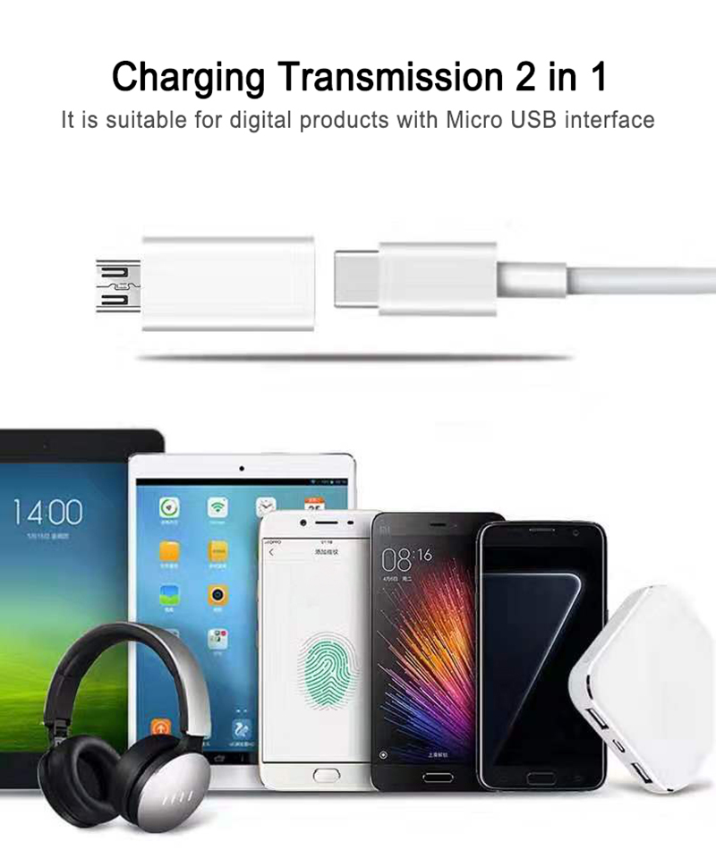 ANDROID Đầu Chuyển Đổi Từ Giác Cắm Type-C Sang Giác Cắm Micro Usb