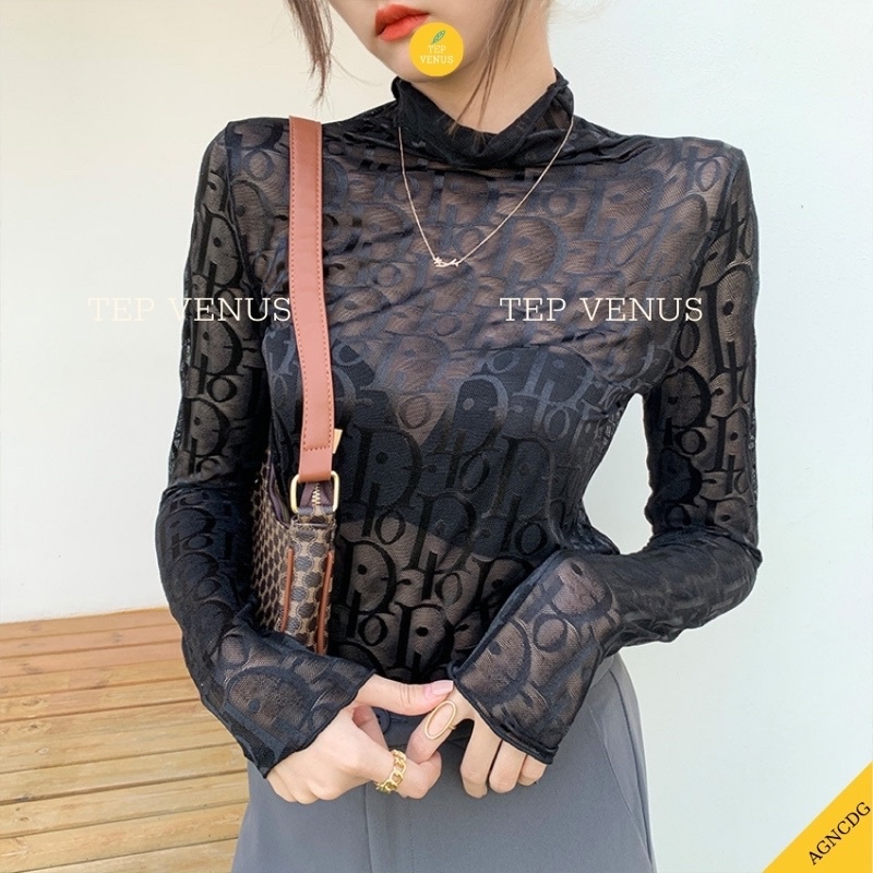 [CAO CẤP] Áo Nhũ Dài Tay, Áo Giữ Nhiệt Nữ Nhữ D.I.O.R Sang Chảnh Phong Cách Hàn Quốc Tep Venus
