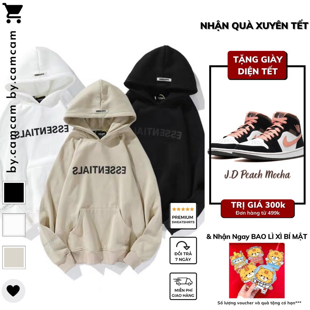 Áo Nỉ Hoodie ESSENTIALS , áo nỉ Hottrend Ulzzang Unisex 𝘽𝙮.𝙘𝙖𝙢𝙘𝙖𝙢