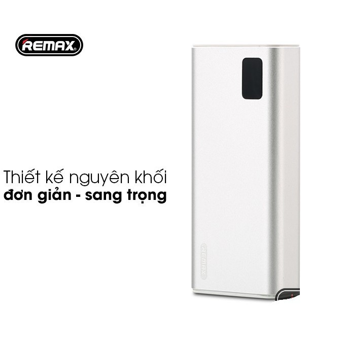 [ Giá siêu rẻ,chính hãng ] Pin sạc dự phòng Remax RPP-155 10000mAh siêu nhỏ gọn lõi Li-Polymer 3 cổng Input - Hãng phân