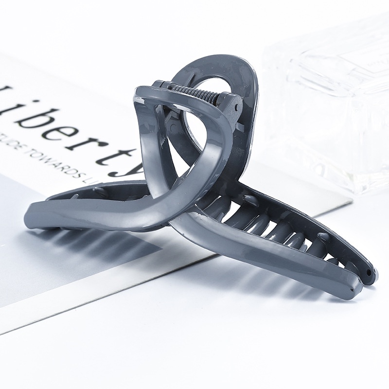 Haimeikang Kẹp tóc màu trơn phong cách retro sành điệu cho nữ