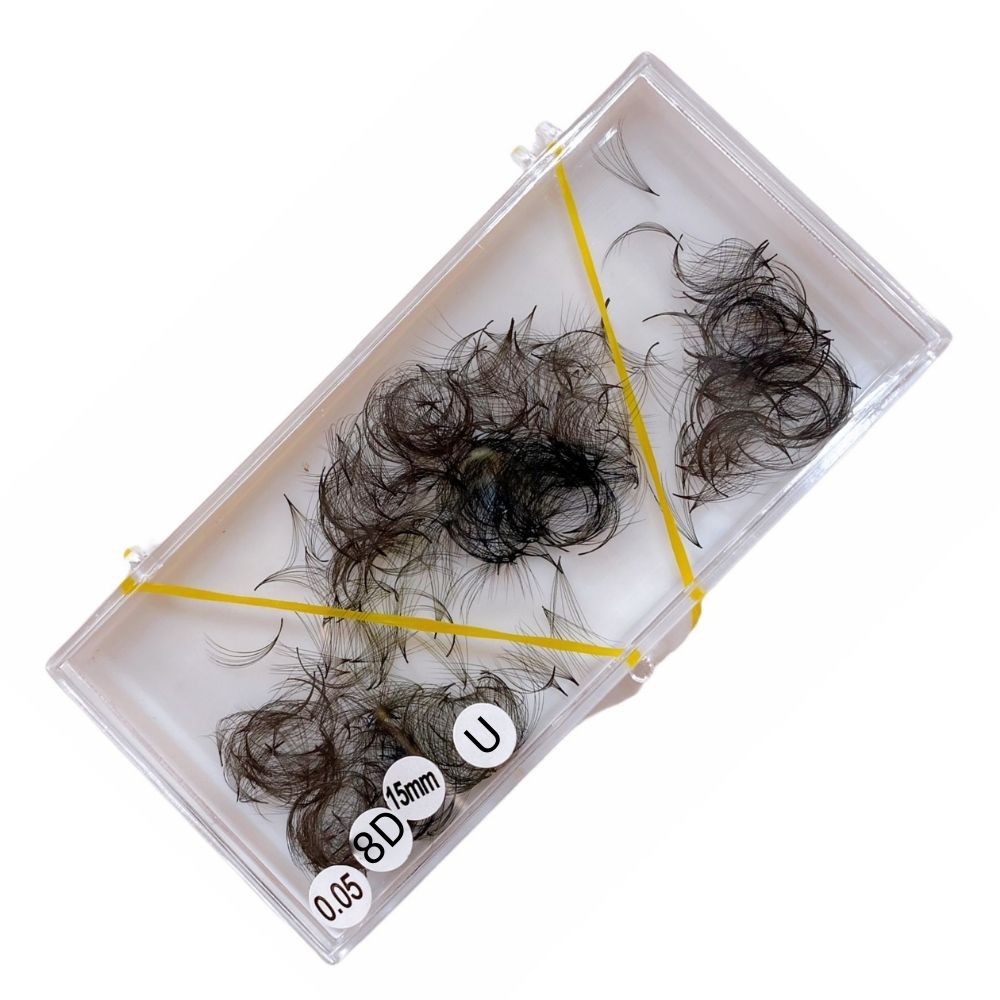 Lông Mi Fan Sẵn 8D Nhiều Độ Cong ( 0.07 ) - Mi Tạo Fan Sẵn Cao Cấp Hani