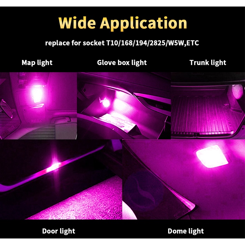 Đèn LED Canbus T10 W5W 194 168 3030 10SMD Siêu Sáng 12V Cho Xe Hơi