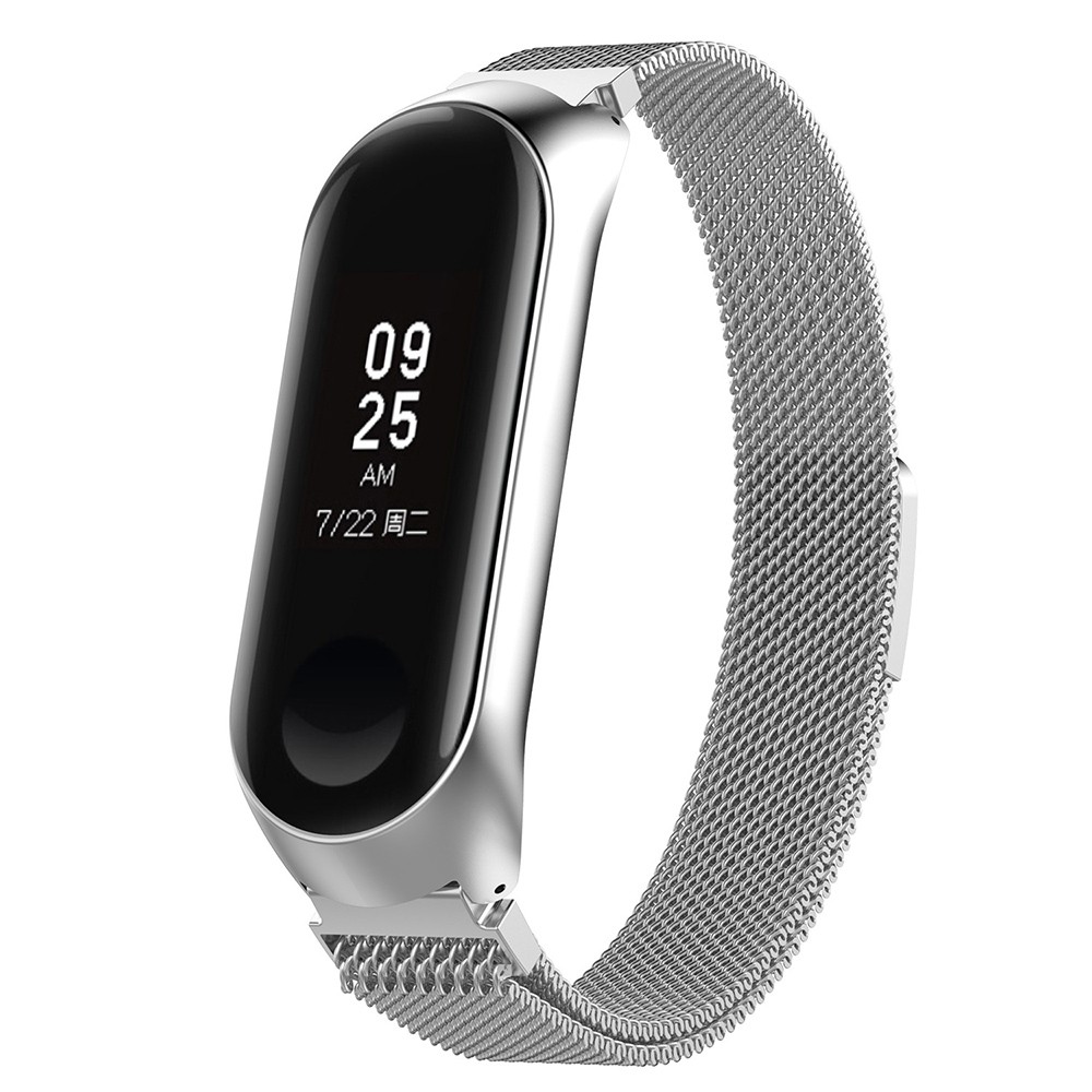 XIAOMI Dây Đeo Thay Thế Chất Liệu Thép Không Gỉ Thiết Kế Mắt Xích Cho Mi Band 3 4 3