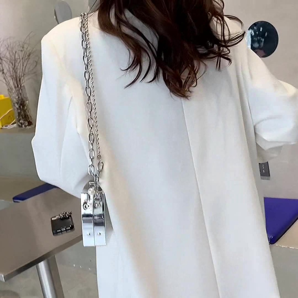 Túi Xách Nữ BB Mini Hình Chiếc Bình Nước Soi Gương Cá Tính Độc Đáo Quai Đeo Chéo Dây Xích