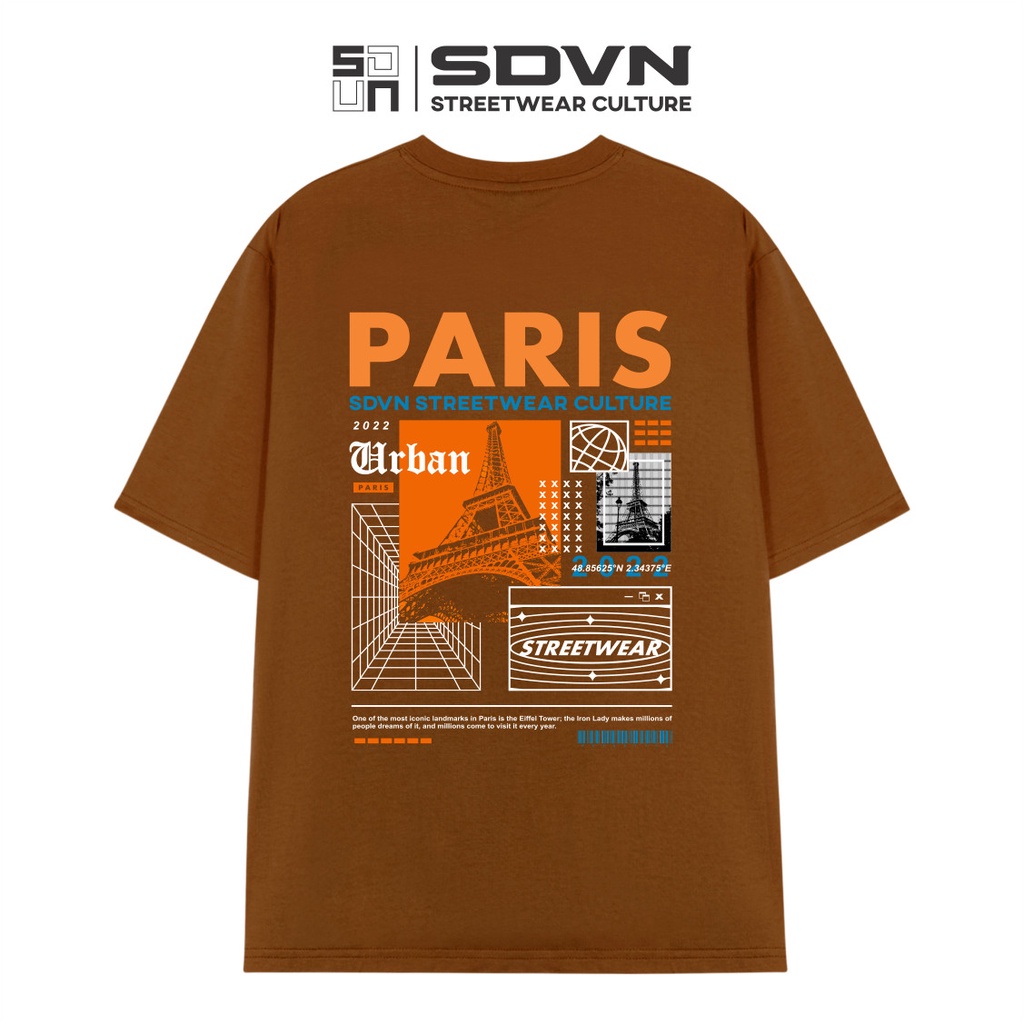 Áo Thun Unisex Nam Nữ Form rộng Local Brand SDVN PARIS