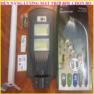 ĐÈN NĂNG LƯỢNG MẶT TRỜI 80W có remote điều khiển