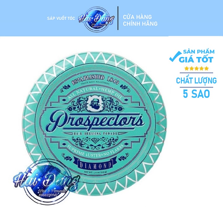 [ Chính Hãng USA ] Sáp vuốt tóc Prospectors Diamond Pomade