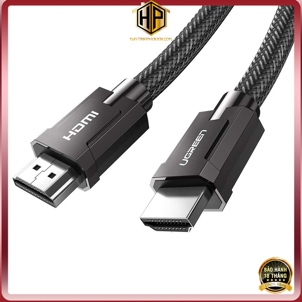 Ugreen HD135 -Cáp HDMI 2.1 dài 1m - 2m - Dây HDMI độ phân giải 8K/60Hz cho tivi, máy tính cao cấp