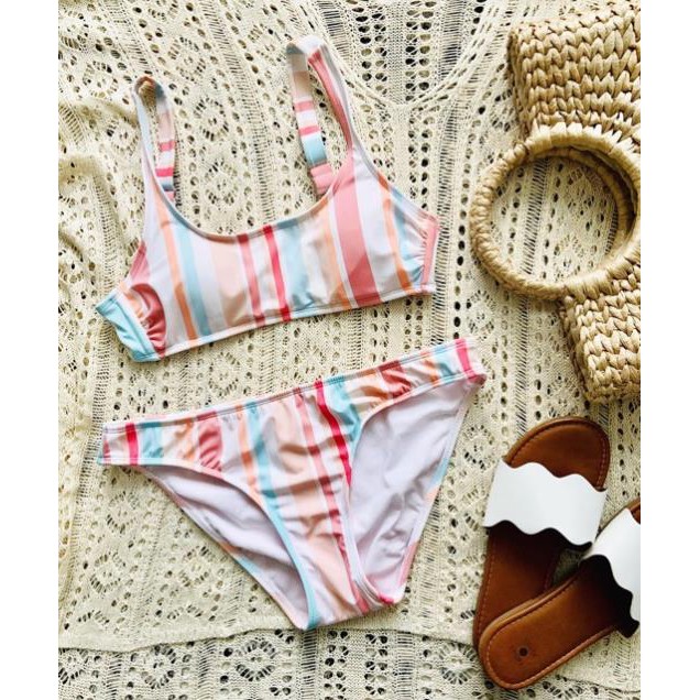 Bikini xuất khẩu đi biển đẹp độc lạ, kèm hình thật shop chụp 👙