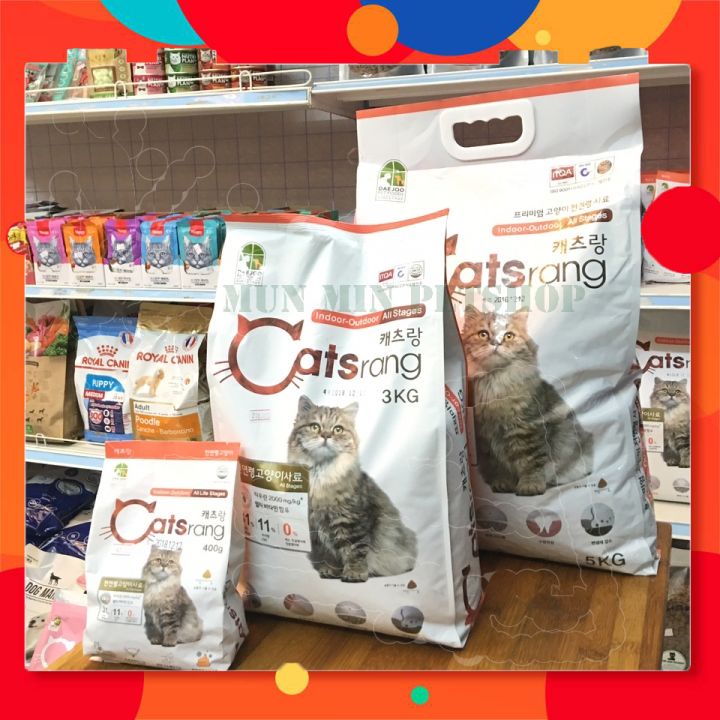 Thức ăn hạt cho mèo 🌟🌟 hạt khô cho mèo Catsrang 1kg mọi lứa tuổi nhập khẩu Hàn Quốc