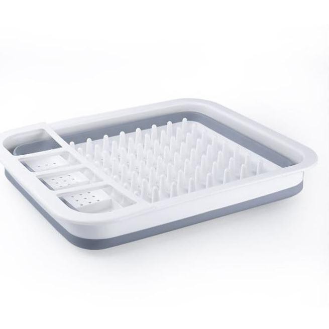 Giá Nhựa Úp Chén Đĩa Có Thể Gấp Gọn Tiện Dụng Cho Nhà Bếp