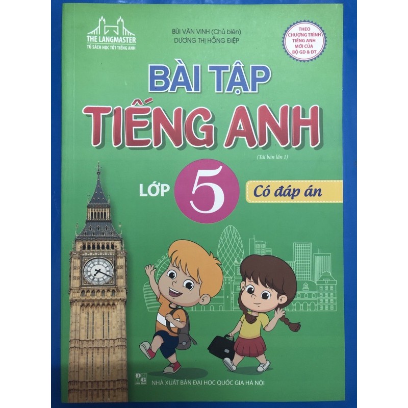 Sách - Bài tập tiếng anh lớp 5 (Có đáp án)