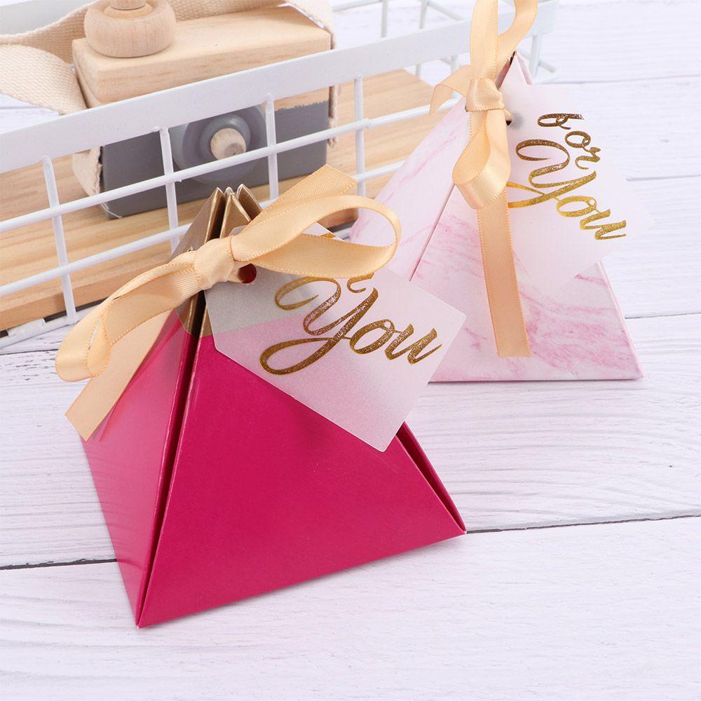 Hộp Giấy Đựng Kẹo Sô Cô La Màu Đỏ