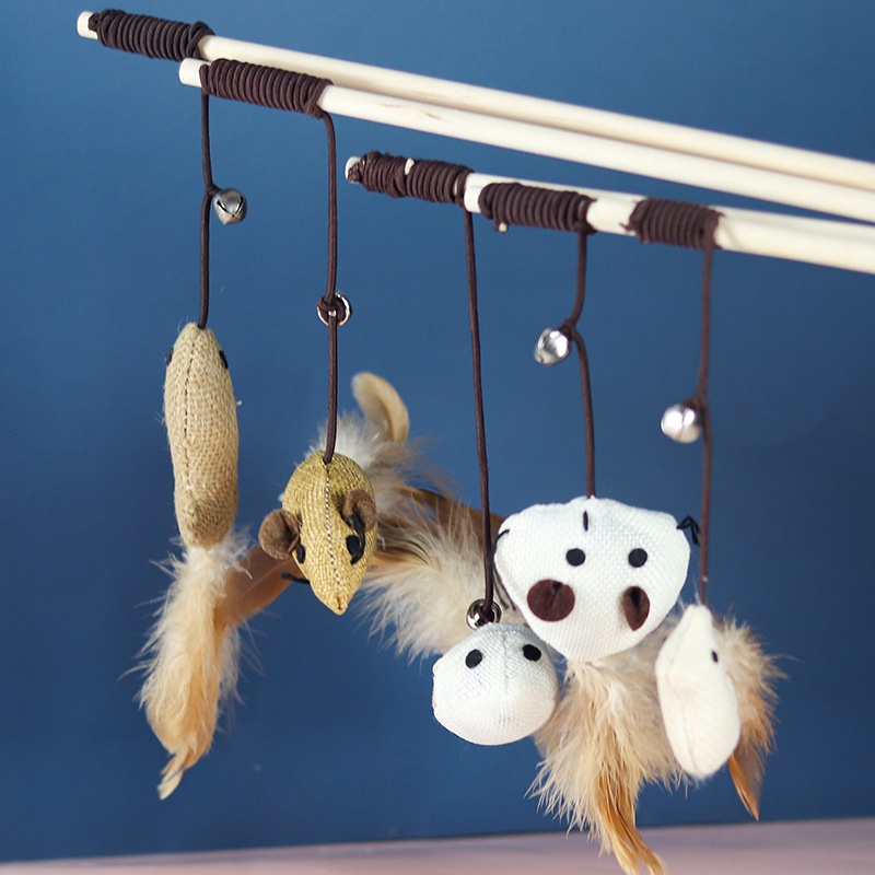 Cần Câu Mèo Cán Gỗ 40cm DC450 MIAOCAT