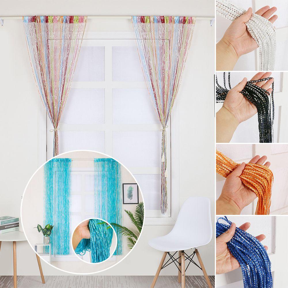 Rèm Cửa Đính Hạt Cườm Tua Rua Treo Cửa Sổ/Cửa Ra Vào