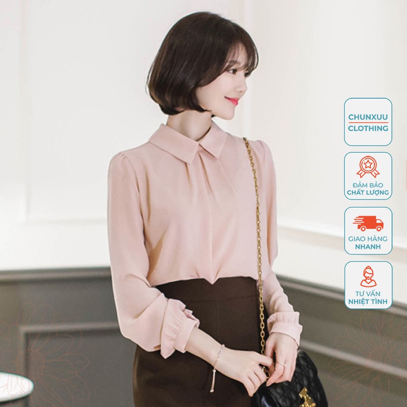 Áo sơ mi nữ dài tay công sở Chunxuu thiết kế kiểu dáng thanh lịch - XU13