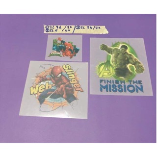 Sticker ủi, hình ủi, patch ủi spider man, Hulk (Phụ liệu may vá trang trí quần áo may mặc, Handmade, DIY)