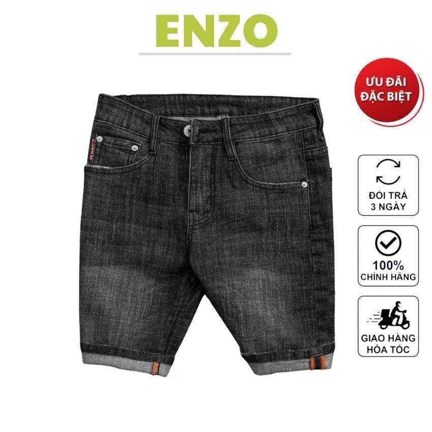 Quần short jean nam big size ZR chất bò form rộng 5 màu full cao cấp _ ENZO