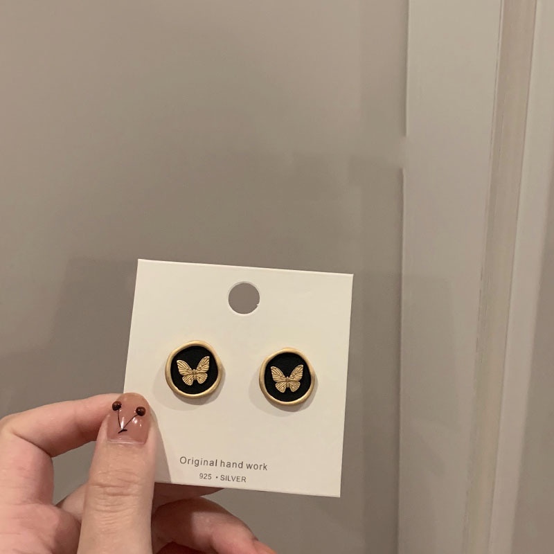 Bông Tai Hình Bướm Phong Cách Retro Thời Trang Mùa Hè 2022 Dành Cho Nữ