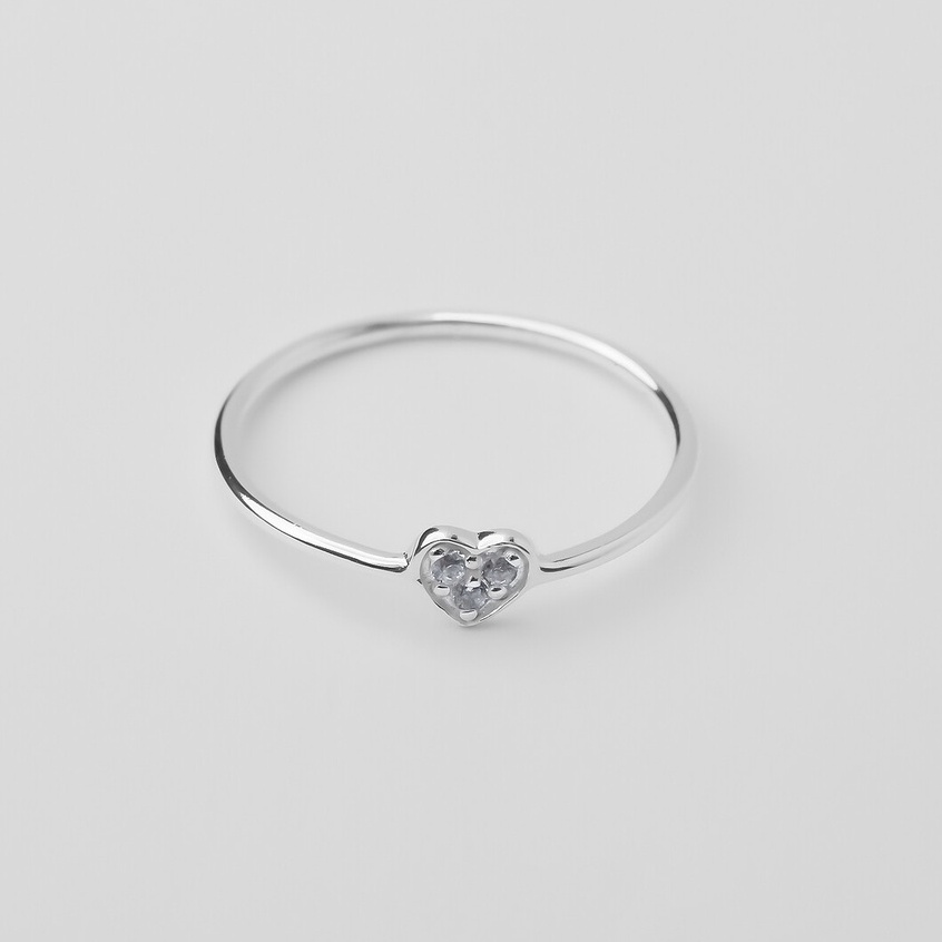 Nhẫn Bạc Nữ 925 - Thiết Kế Trái Tim Trendy Đính Đá CZ Cao Cấp Lấp Lánh - KaT Jewelry