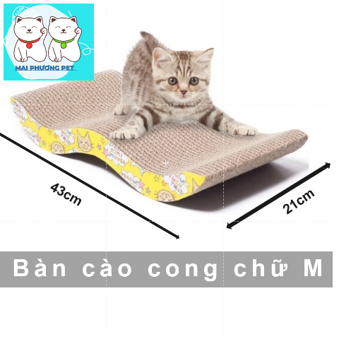 Size M - Đồ Chơi Bàn Cào Móng Hình Cá Bằng Thừng Đáng Yêu Cho Mèo
