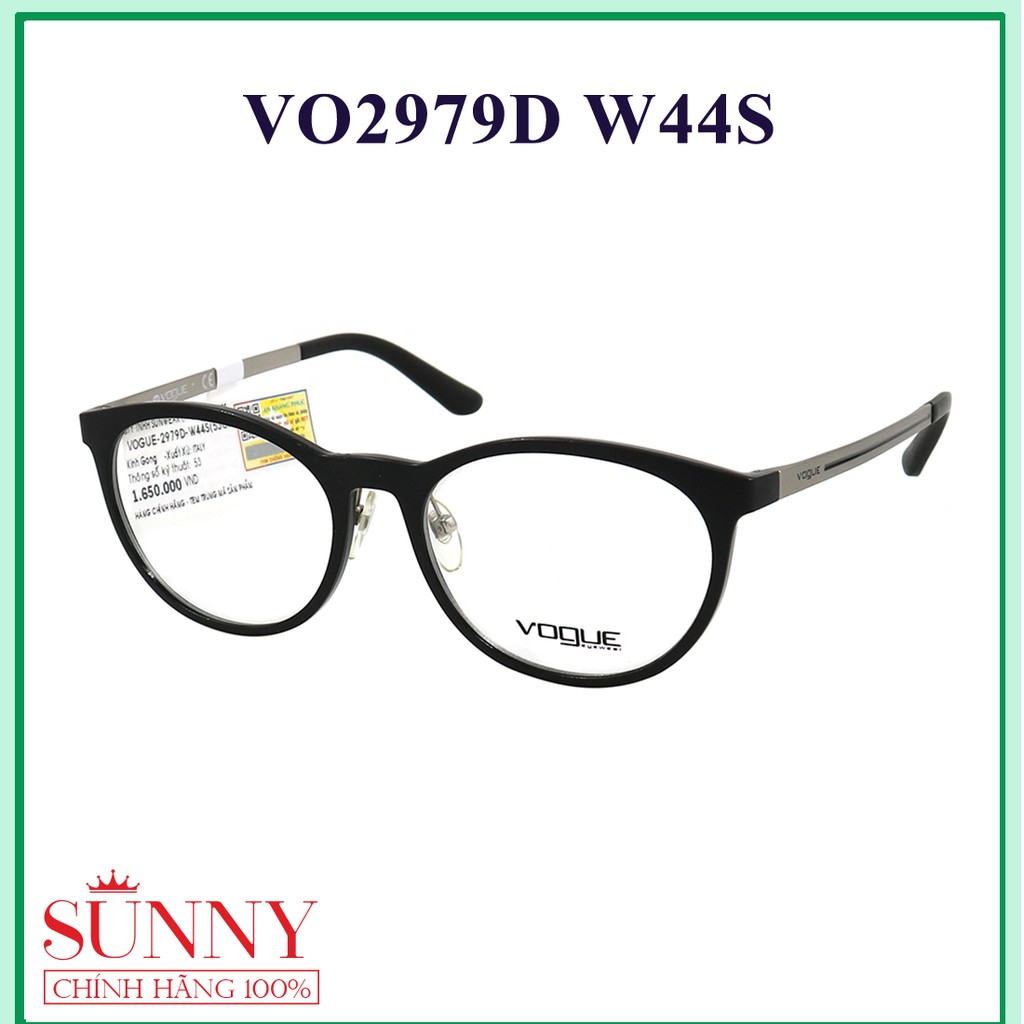 [Mã FARSBR241 giảm 15k đơn 0đ] VO2979D W44S - - mắt kính Vogue chính hãng Italia, bảo hành toàn quốc