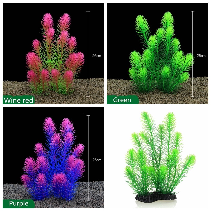 Cỏ nhân tạo trang trí bể cá 26cm