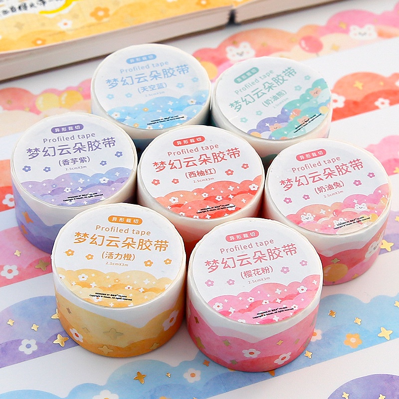 Peach 1Pcs Dream Cloud washi tape Diary Scarpbooking DIY Decoration Washi Tape