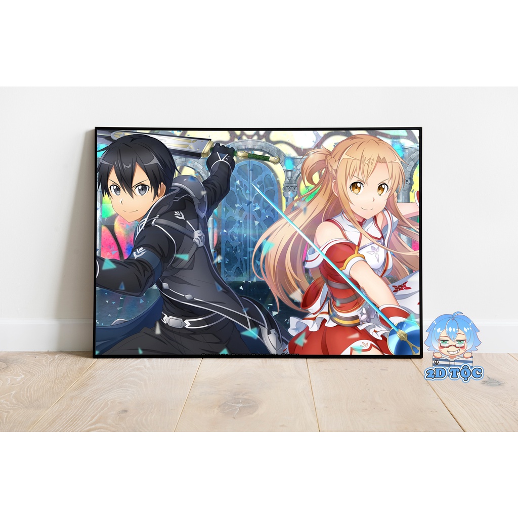 Tranh poster A3 dán tường Yuuki Asuna (17) Anime Manga Sword Art Online  - 2D Tộc Shop