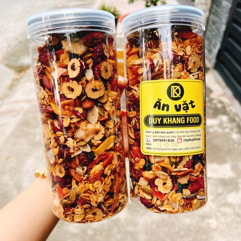 Ngũ Cốc Vị Mật Ong siêu hạt Granola hộp 500gr
