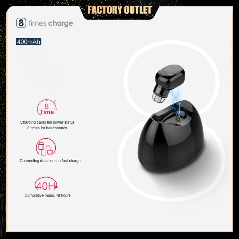 Cửa hàng nhà máy Tai Nghe Nhét Tai Không Dây X11 Kết Nối Bluetooth Kèm Hộp Sạc Dùng Cho Chạy Bộ